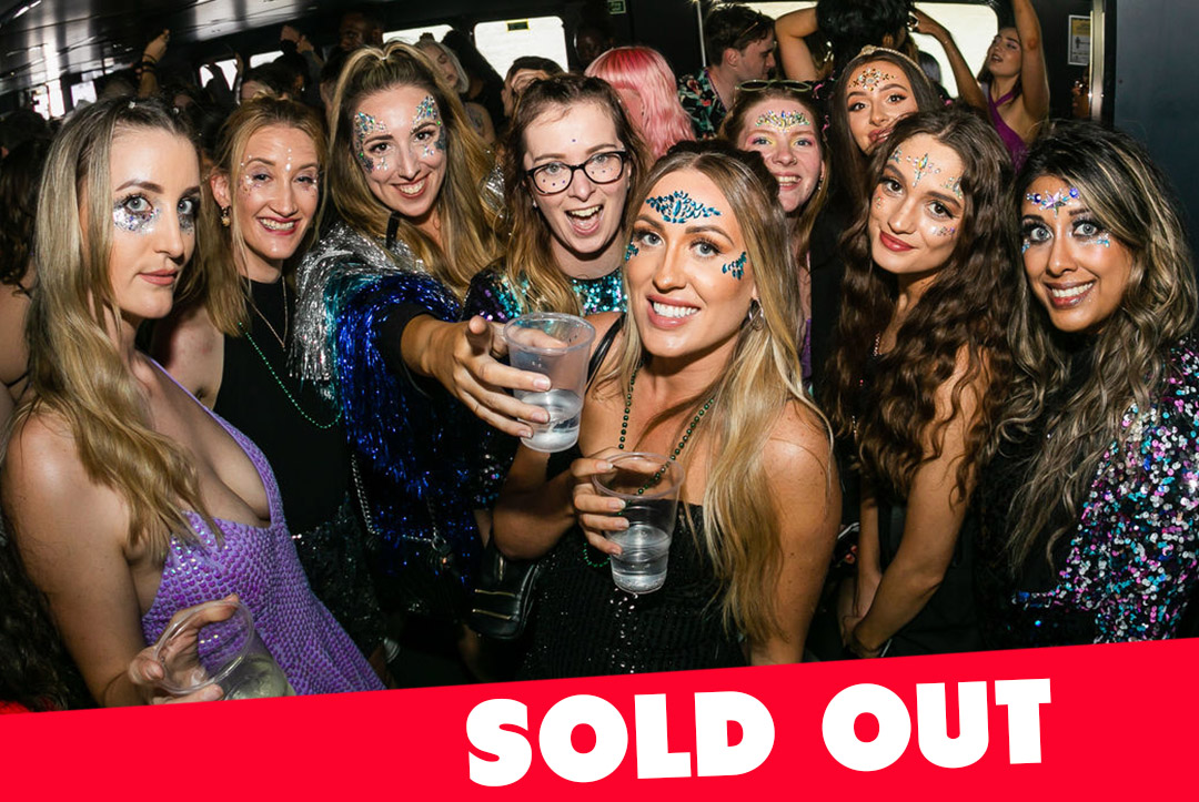 Photo of attendees at Glitterfest Boat Party